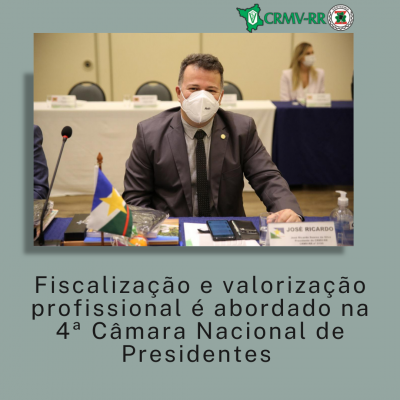 Fiscalização e valorização profissional é abordado na 4ª Câmara Nacional de Presidentes do Sistema CFMV/CRMVs