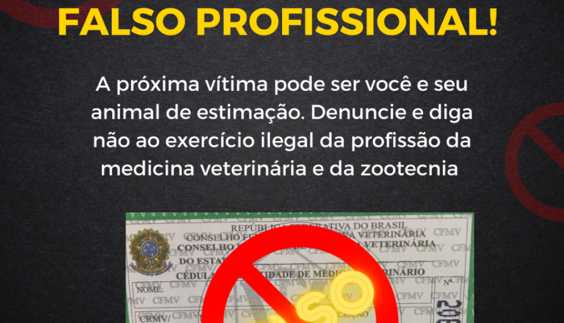 Cuidado com o falso profissional