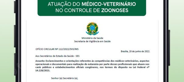 Ministério da Saúde envia a órgãos do SUS nota técnica do CFMV sobre atuação do Médico-Veterinário no controle de zoonose