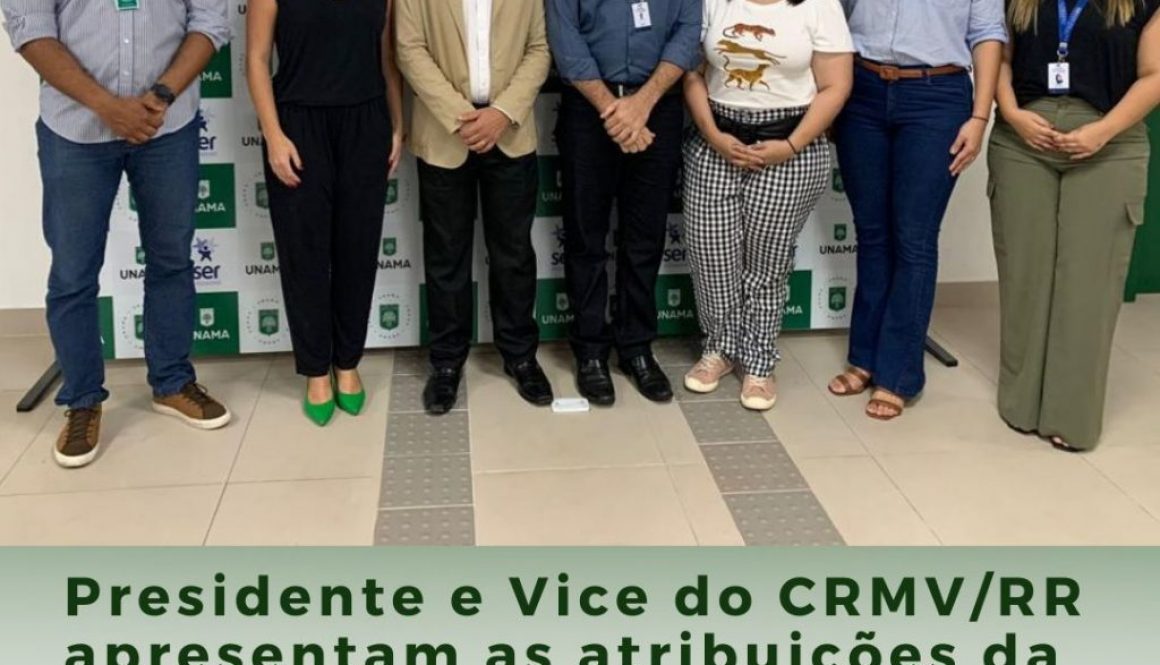 Presidente e Vice do CRMV/RR apresentam as atribuições da Autarquia e carreira profissional aos acadêmicos de veterinária