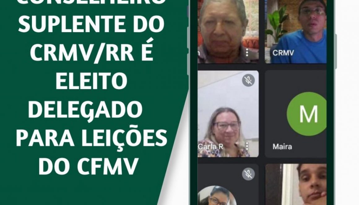 Conselheiro Suplente do CRMV/RR é eleito como delegado para eleições do CFMV