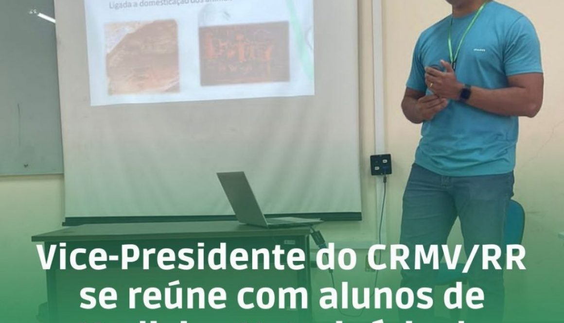 Vice-Presidente do CRMV/RR se reúne com alunos de Medicina Veterinária da UFRR