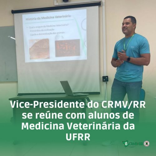 Vice-Presidente do CRMV/RR se reúne com alunos de Medicina Veterinária da UFRR