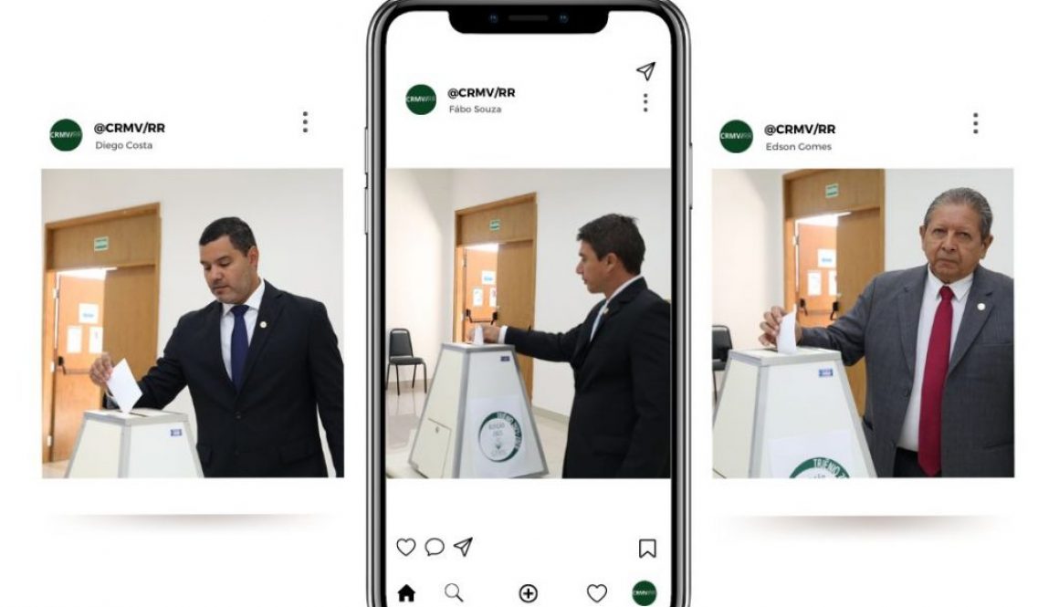 Representantes do CRMV/RR votam nas eleições do CFMV
