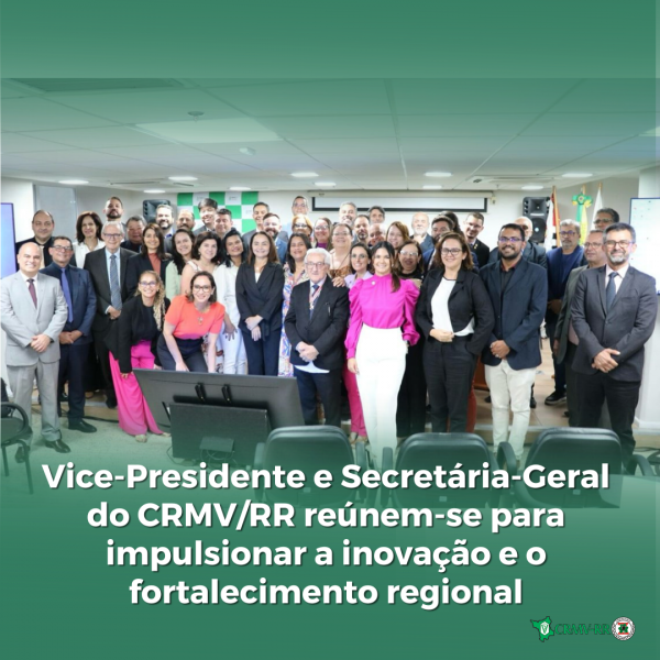 Vice-Presidente e Secretária-Geral do CRMV/RR reúnem-se para impulsionar a inovação e o fortalecimento regional