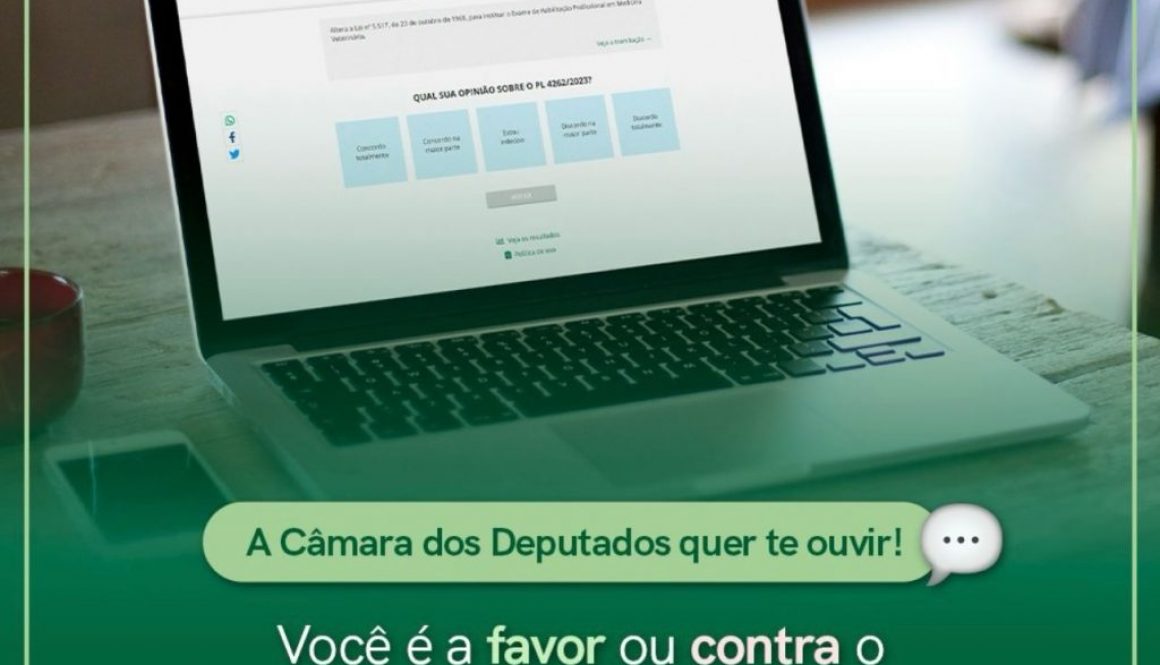 A Câmara dos Deputados quer te ouvir! Você é a favor ou contra o exame de habilitação profissional na Medicina Veterinária?