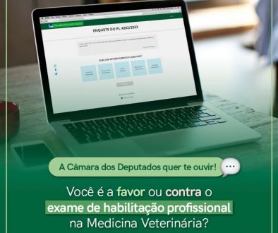 A Câmara dos Deputados quer te ouvir! Você é a favor ou contra o exame de habilitação profissional na Medicina Veterinária?