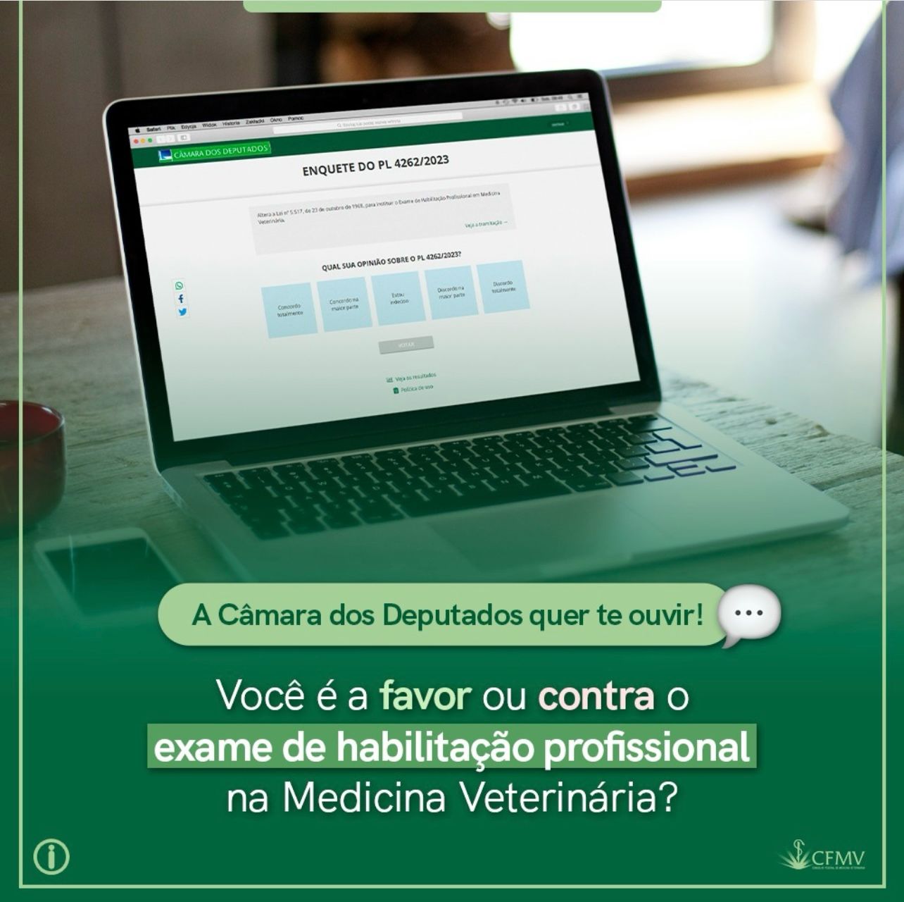 A Câmara dos Deputados quer te ouvir! Você é a favor ou contra o exame de habilitação profissional na Medicina Veterinária?