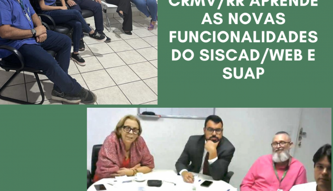 Equipe do CRMV/RR aprende as novas funcionalidades do SISCAD/WEB e SUAP