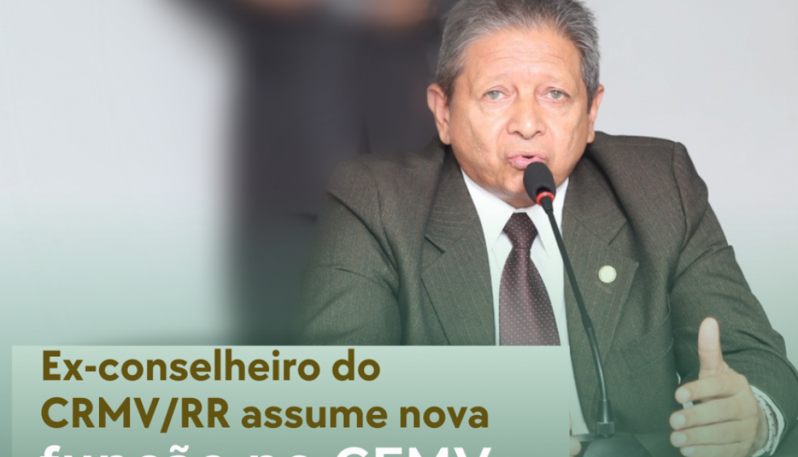 Ex-conselheiro do CRMVRR assume nova função no CFMV em dezembro