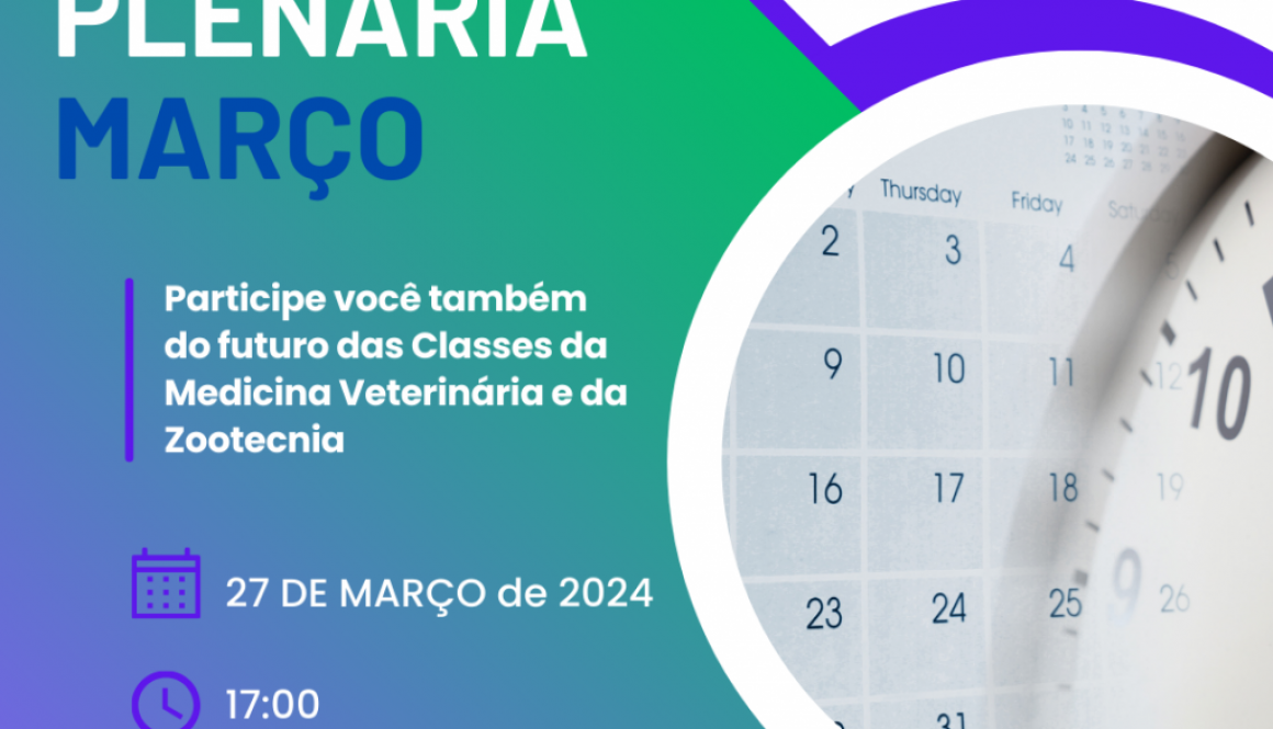 Participe da Sessão Plenária de março do CRMV/RR