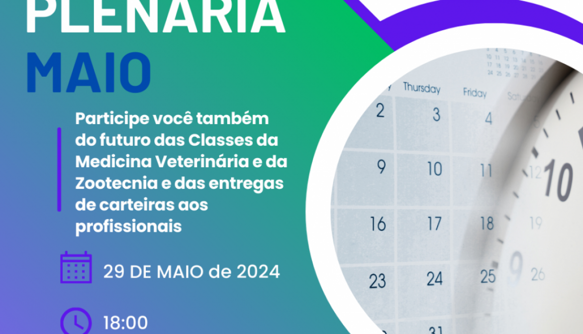 Confira a data da Plenária para maio e participe