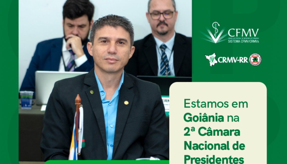 Presidente do CRMV/RR participa da CNP em Goiânia