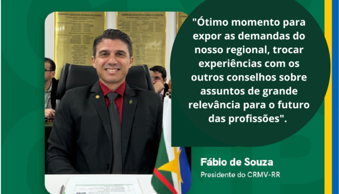 Representante do CRMV/RR marca presença na 3ª Câmara Nacional de Presidentes (CNP)
