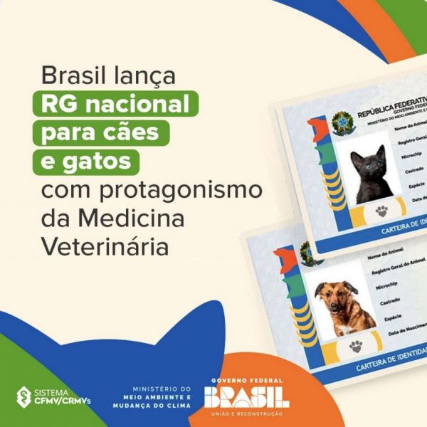 Brasil lança RG nacional para cães e gatos com protagonismo da Medicina Veterinária