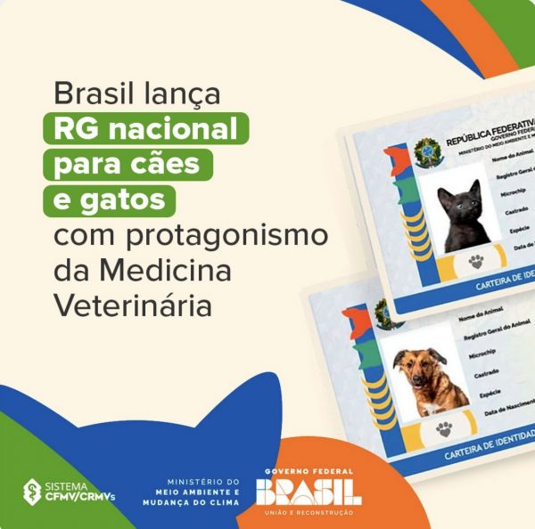 Brasil lança RG nacional para cães e gatos com protagonismo da Medicina Veterinária
