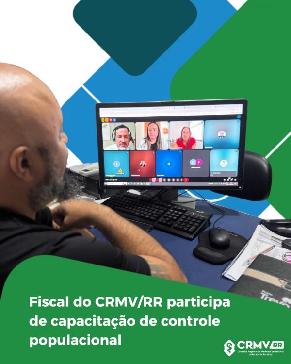 Fiscal do CRMVRR participa de capacitação de controle populacional