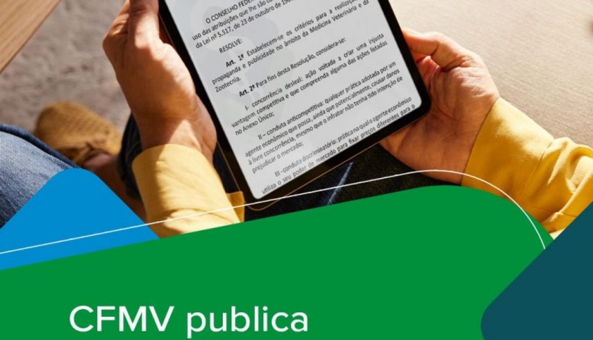 CFMV publica Resolução que regula propaganda e publicidade na atuação profissional