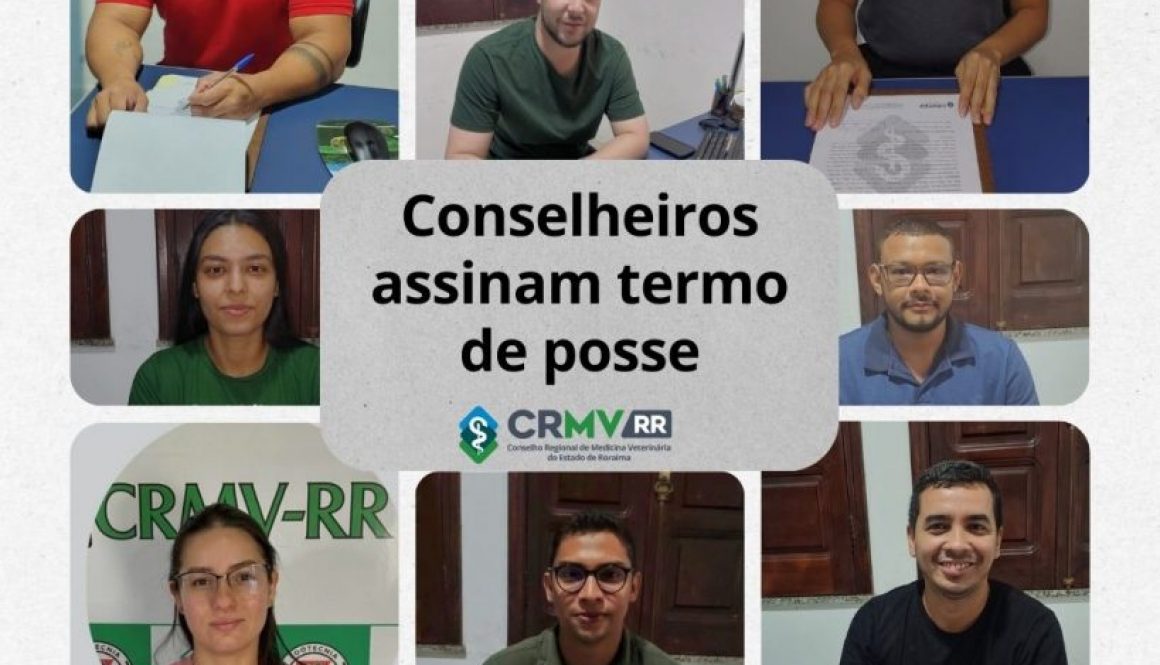 Conselheiros assinam termo de posse