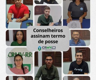 Conselheiros assinam termo de posse