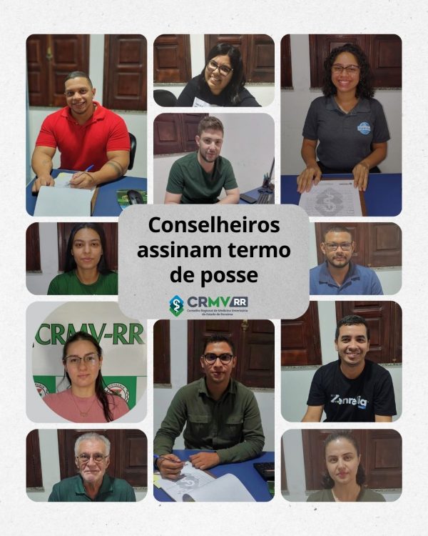Conselheiros assinam termo de posse