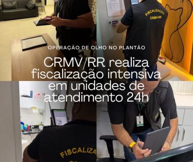 Operação "De Olho no Plantão": CRMV/RR realiza fiscalização intensiva em unidades de atendimento 24h em Boa Vista
